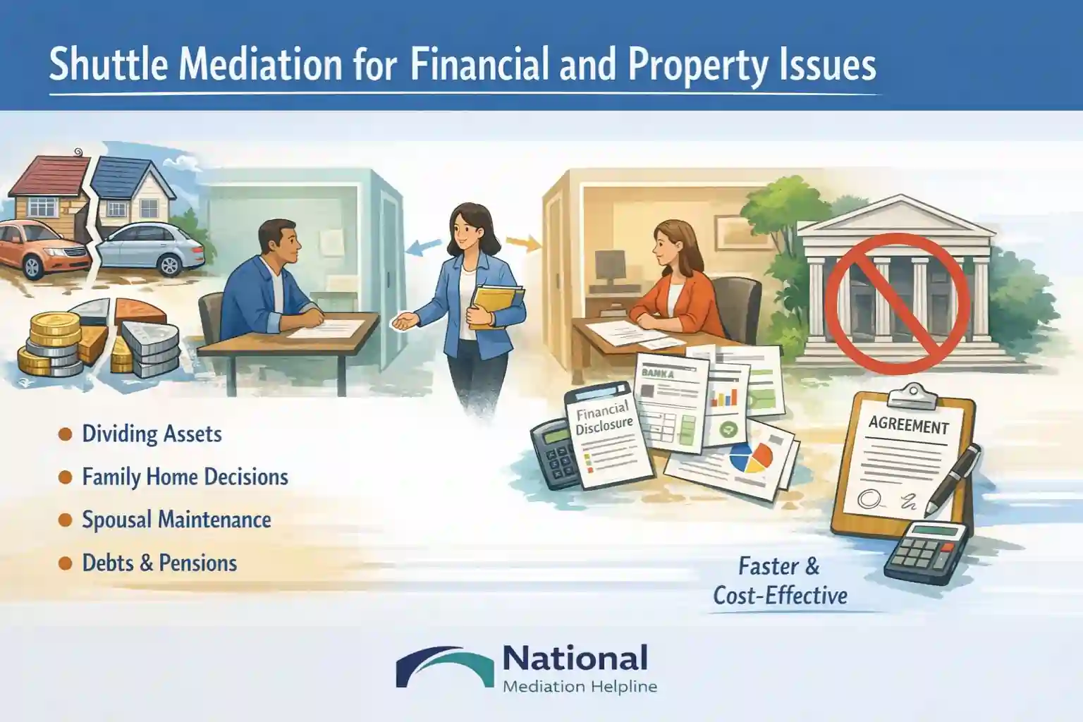 Shuttle Mediation for Financial and Property Issues Bristol